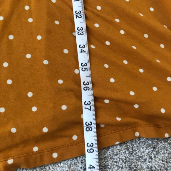 Old Navy Swing Dress - Mustard Yellow w/ Polka Dots - M - Picture 5 of 5
